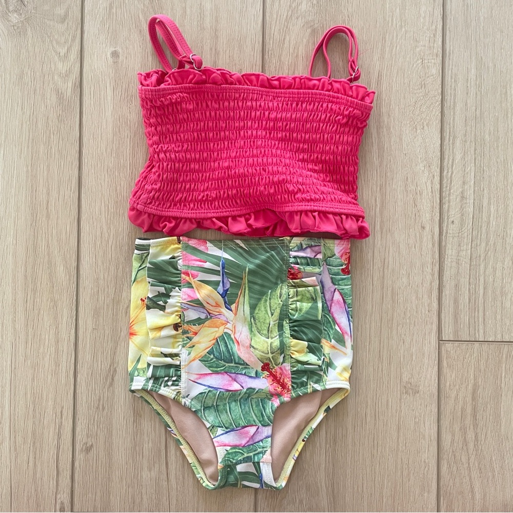 Kortni Jeane 2/3 toddler floral print swimsuit